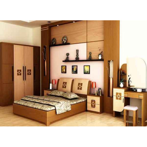 Mẫu nội thất phòng ngủ được làm bằng chất liệu gỗ tự nhiên