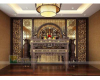 Mẫu trần thạch cao phòng thờ đẹp hiện nay tạo được không gian tâm linh