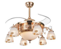 Ngắm nhìn mẫu đèn chùm kết hợp với quạt trần đẹp và hiện đại nhất