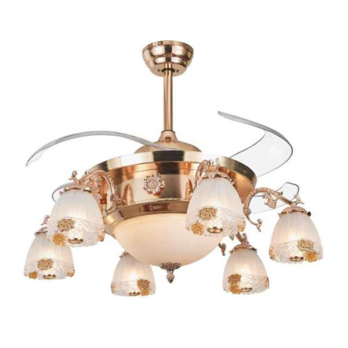 Ngắm nhìn mẫu đèn chùm kết hợp với quạt trần đẹp và hiện đại nhất