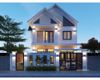 Mẫu nhà 1 trệt 1 lầu mái thái sang trọng được yêu thích hiện nay
