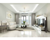 Mẫu trần thạch cao lắp quạt trần-điểm nhấn cho không gian nhà