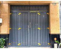 Mẫu cửa cổng sắt hộp 4 cánh đẹp hot nhất hiện nay