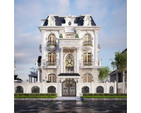 Mẫu nhà 3 tầng với thiết kế tân cổ điển đẹp tuyệt vời