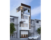 Báo cáo chi phí xây nhà 4 tầng tại Hương Thủy, Thừa Thiên Huế