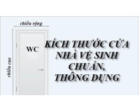 Kích thước cửa nhà vệ sinh thông dụng | Wc – toilet 