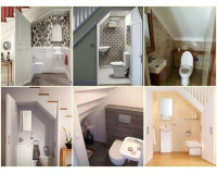 Mẫu nhà vệ sinh dưới cầu thang đẹp hợp phong thủy kiến trúc