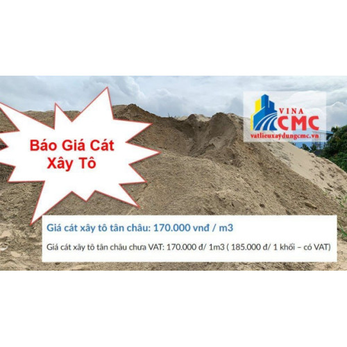 Bảng giá cát xây tô 2024 từ các đơn vị cung cấp