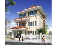 Mẫu biệt thự đẹp 3 tầng mái thái trên diện tích 14x23m