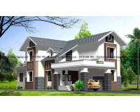 Phối cảnh mẫu biệt thự 2 tầng mái thái diện tích 250m2