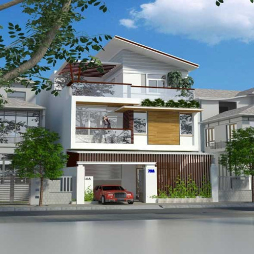 Mẫu nhà 1 trệt 1 lầu có sân thượng xu hướng tìm kiếm 2024