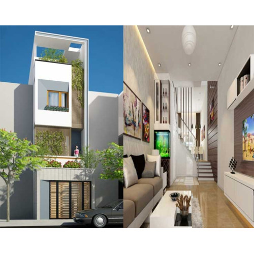 Kinh nghiệm bố trí không gian thiết kế nội thất nhà ống 3 tầng đẹp