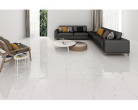 Gạch lát nền màu xám trắng tạo nên ngôi nhà đẹp như mơ