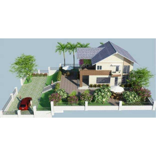 Mẫu biệt thự 2 tầng 600 triệu ở nông thôn (tính thẩm mỹ cao)