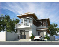 Mẫu biệt thự 2 tầng hình chữ L đẹp phong cách Hiện Đại