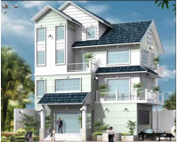 Mẫu biệt thự 3 tầng hiện đại 120m2 hòa cùng thiên nhiên