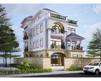 Mẫu biệt thự 4 tầng 3 phòng ngủ đẹp cho gia đình 4 người