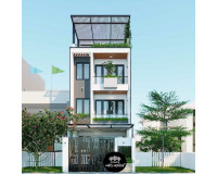 Tham khảo những mẫu nhà 3 tầng 1 tum 100m2 đẹp hiện nay