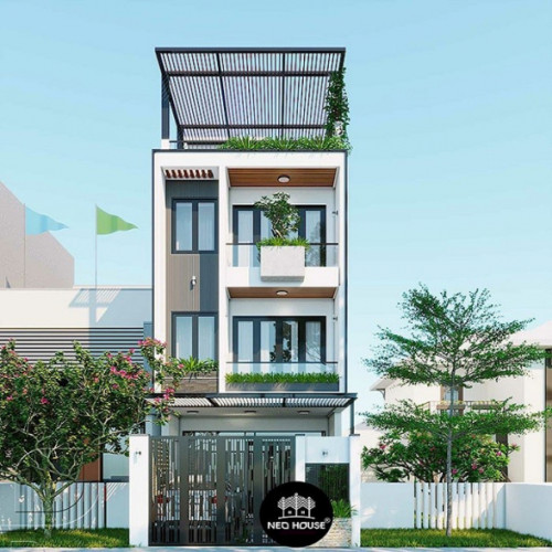 Tham khảo những mẫu nhà 3 tầng 1 tum 100m2 đẹp hiện nay