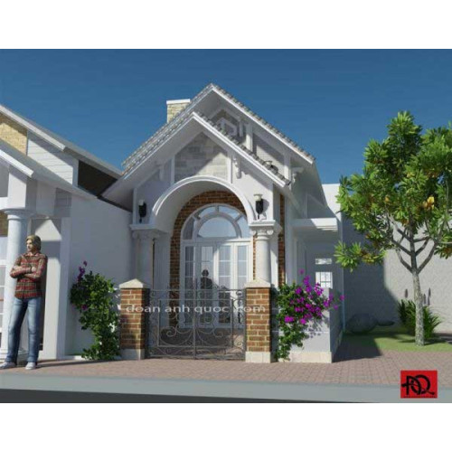 Mẫu nhà cấp 4 mái thái đẹp 5x20m chi phí xây dựng thấp
