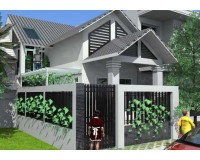 Mẫu nhà cấp 4 có gác lửng 3 phòng ngủ diện tích 70m2