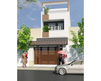 Mẫu nhà ống 2 tầng 1 tum đẹp được ưa chuộng nhất 2024