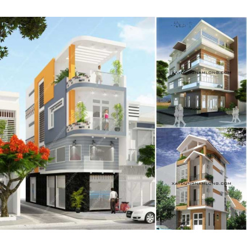 Những mẫu nhà phố 2 mặt tiền đẹp được xây dựng nhiều