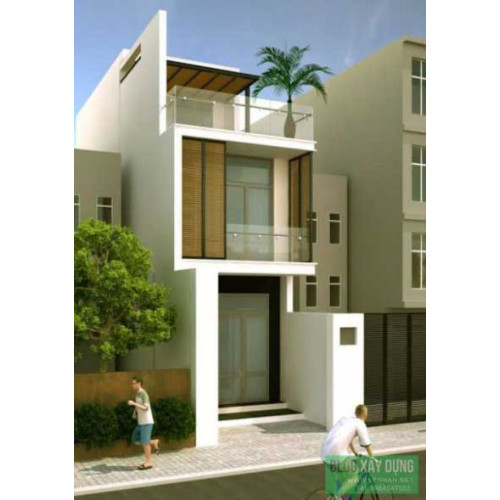 Mẫu nhà phố 2.5 tầng đẹp kinh phí xây dựng 950 triệu đồng