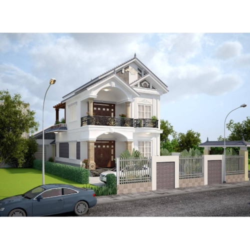 Màu sơn nhà hai tầng đẹp - gợi ý những màu sơn đẹp 2024