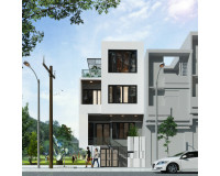 Mẫu xây nhà 3 tầng có lửng đẹp nhất