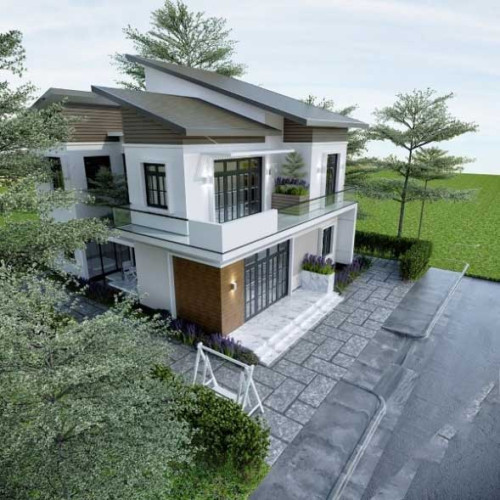 Các mẫu nhà 1 trệt 1 lầu mái tôn đẹp, tiết kiệm chi phí đầu tư