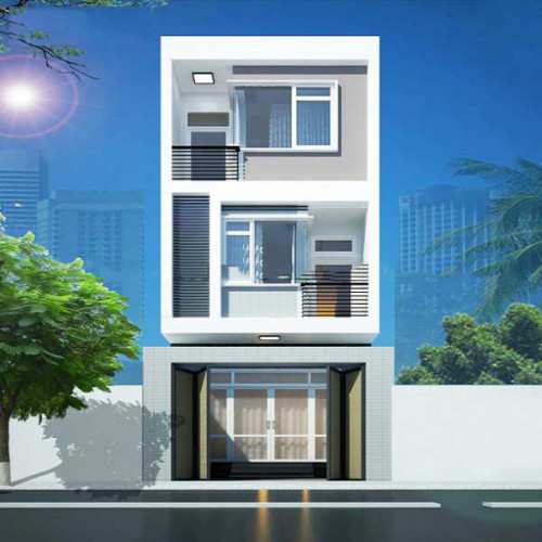 Mẫu nhà 1 trệt 2 lầu 4x12m nét đẹp của phong cách mới