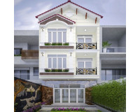 Những mẫu thiết kế nhà 3 tầng 1 tum mái thái đẹp