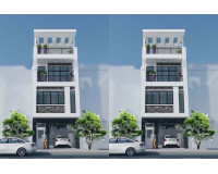 Chiêm ngưỡng mẫu nhà 4 tầng mặt tiền 4m thu hút chủ đầu tư