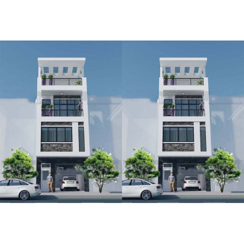 Chiêm ngưỡng mẫu nhà 4 tầng mặt tiền 4m thu hút chủ đầu tư