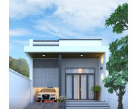 Ngắm nhìn mẫu nhà cấp 4 4x16 nhỏ xinh thiết kế bắt mắt