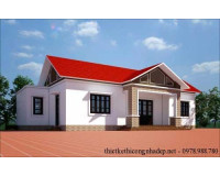 Mẫu nhà cấp 4 mái thái đẹp 9x16m tại Vĩnh Phúc