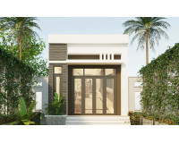 3 mẫu nhà cấp 4 mái bằng 6x15 hiện đại không xem thì phí cả đời