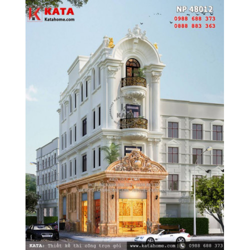 Mẫu nhà 4 tầng kiến trúc Pháp đẹp nhất 2024