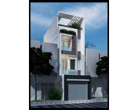 Mẫu thiết kế nhà ống 3 tầng 4x15m kết hợp giếng trời