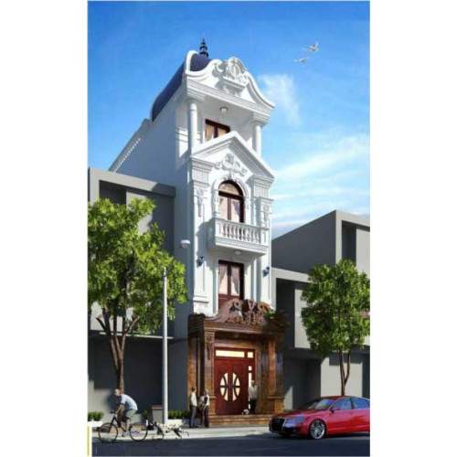 Mẫu nhà ống 4 tầng cổ điển (Đậm Chất Kiến Trúc Pháp)