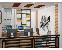 Những ý tưởng thiết kế văn phòng 16m2 dễ thi công