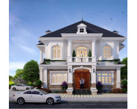 Mẫu nhà biệt thự 2 tầng kiểu Pháp mang tới sự đẳng cấp