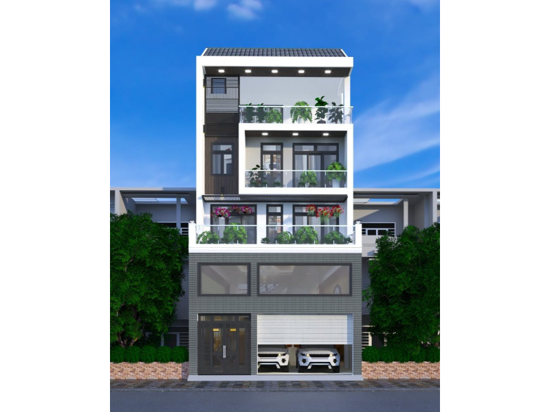 Báo giá chi phí xây nhà 4 tầng tại Bến Cát, Bình Dương