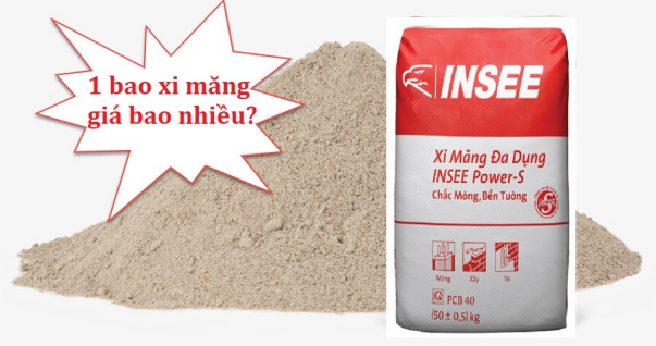 x Giá xi măng bao nhiêu tiền một bao