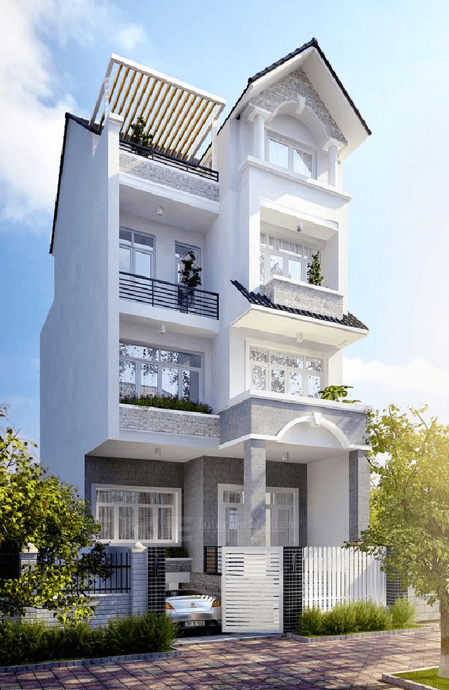 Báo già chi tiết chi phí xây nhà 1 trệt 3 lầu tại Tuy Phong, Binh Thuận