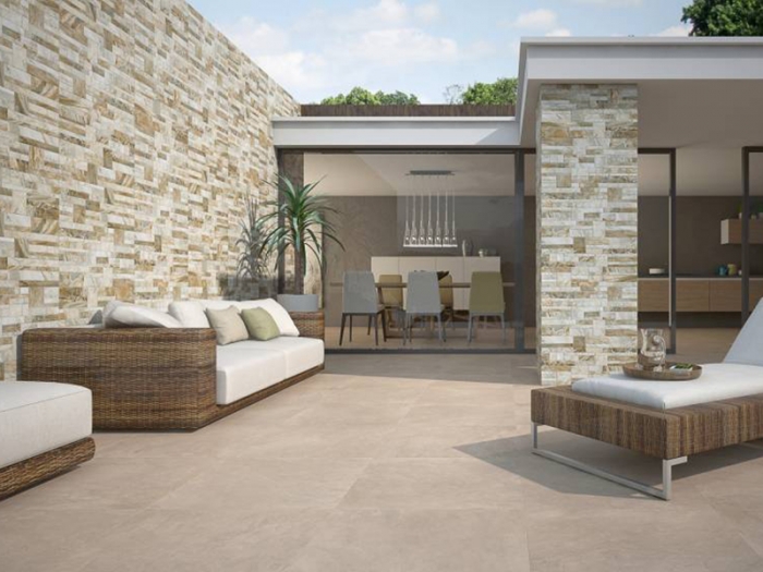 Tiện ích của gạch ốp tường giả đá