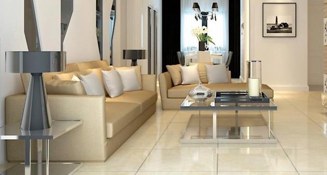 gạch lát nền phòng khách