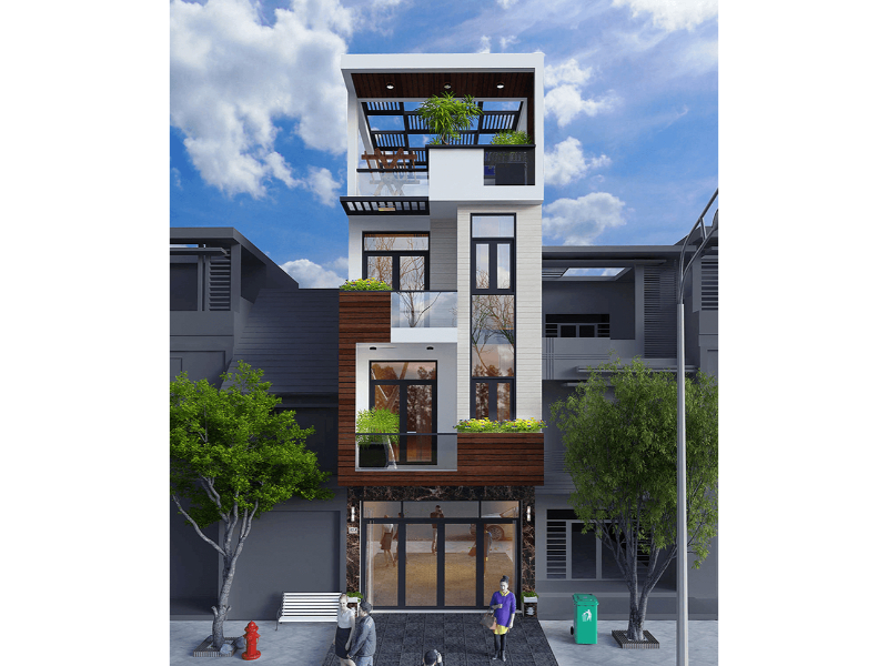 Báo giá chi phí xây nhà 4 tầng tại Bàu Bàng, Bình Dương chi tiết