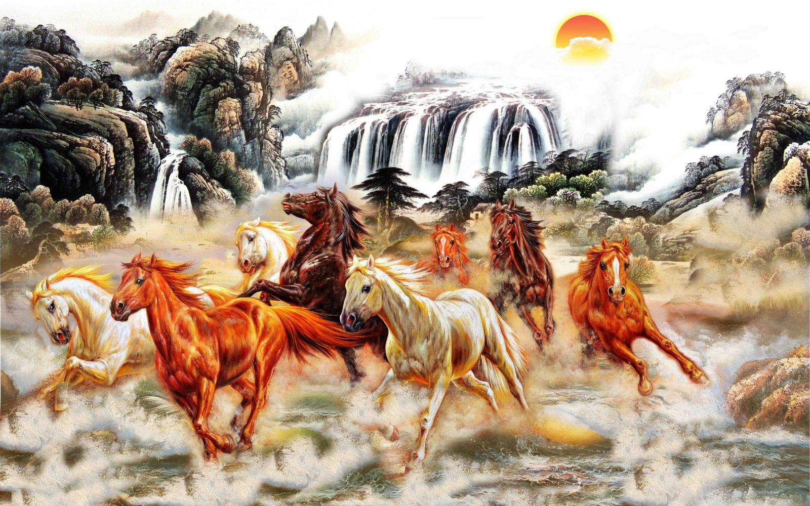 Ngắm nhìn TOP mẫu tranh gạch 3D ốp tường phòng khách đẹp 2024